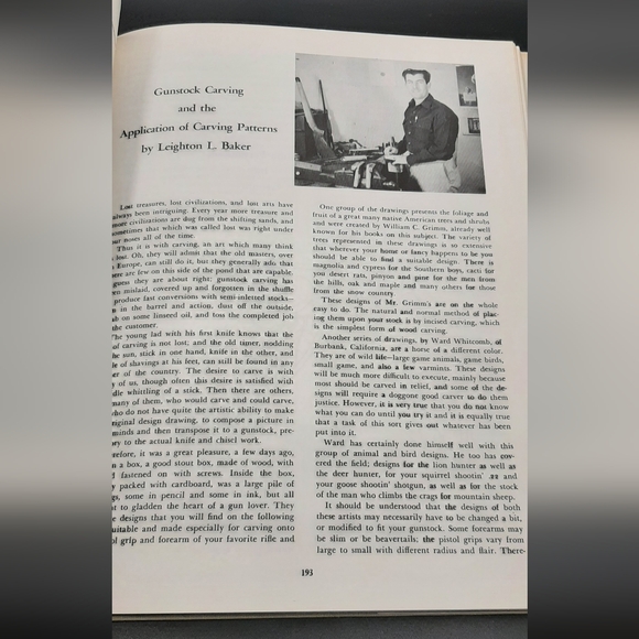 Checkering and Carving of Gunstocks by Monty Kennedy Vintage Hardcover Book - Picture 7 of 9